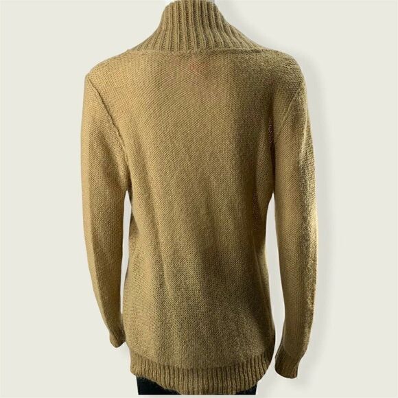 J.Crew Mohair V Neck Sweater Pullover Butterscotch Fall Minimalist M - Picture 4 of 8